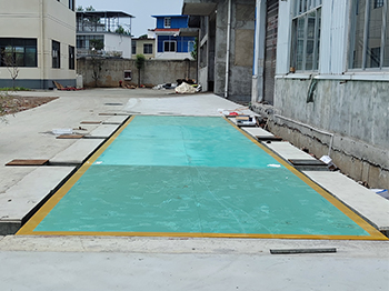 信陽(yáng)市光山白鯊針布有限公司100噸地磅