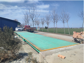 周口鹿邑楊湖口鎮(zhèn)大田莊磚廠150噸地磅