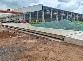 山西晉城晉鋼光伏裝備產(chǎn)業(yè)園100噸地磅